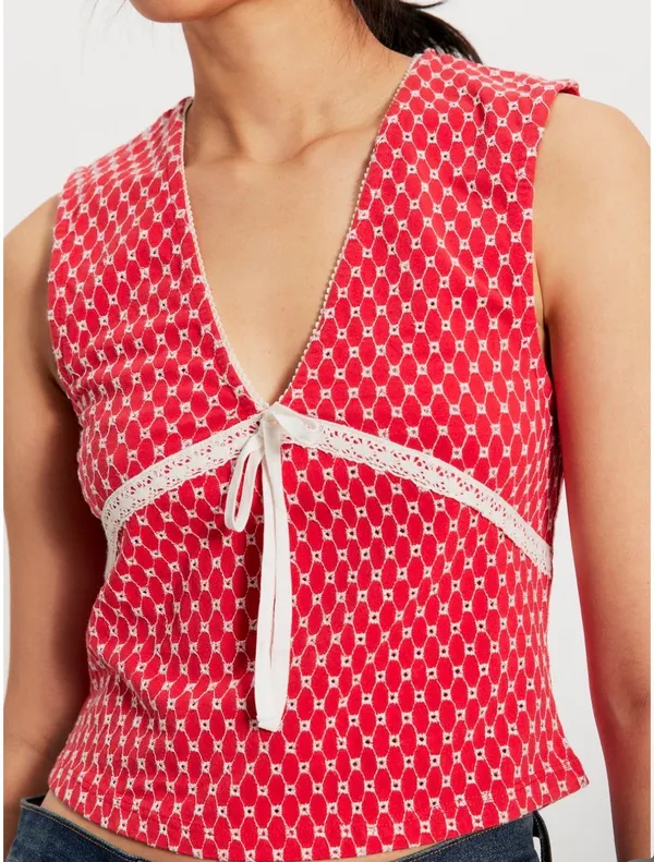 Free people red top - Image 3