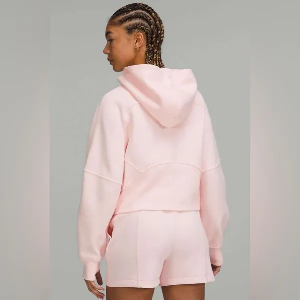 Lululemon Scuba Oversized Half Zip Hoodie Jacket Strawberry Milkshake Size XS S - Image 2