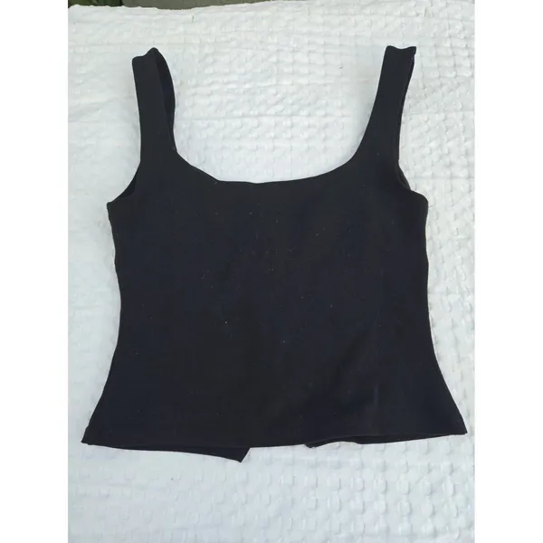 Reformation Womens Black Button Front Corset Cami Tank Top Sleeveless XS - Image 4