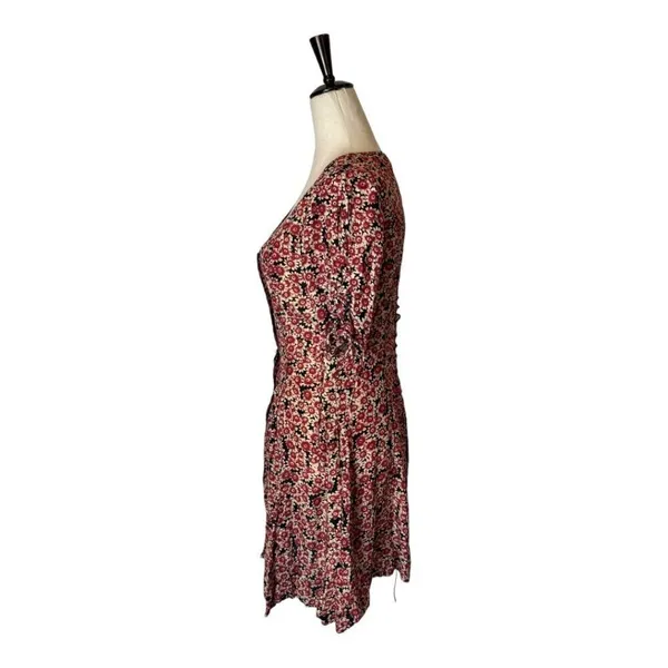 Free People Melanie Dress Women XS Red Floral Mini‎ Boho Cottagecore Festival - Image 7