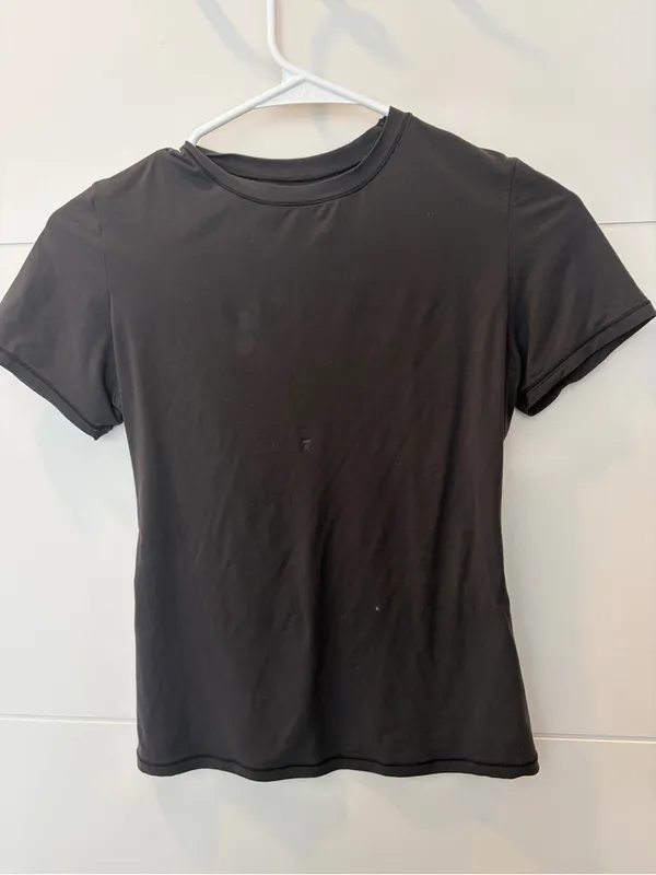 SKIMS Women's Short Sleeve Crew Tee - Black - Image 2