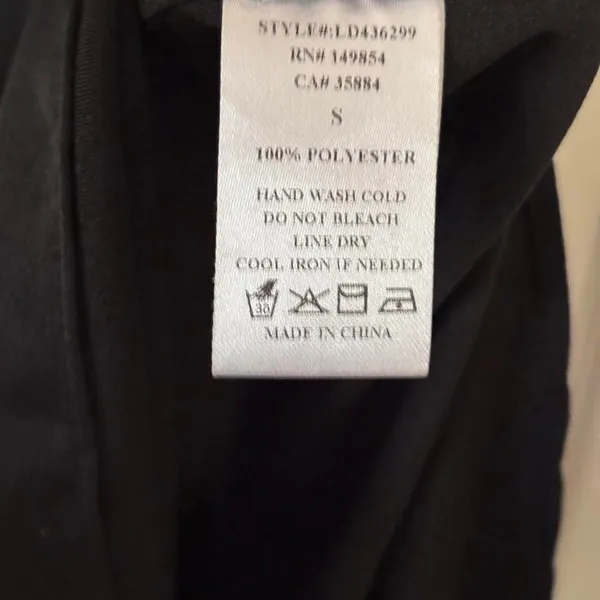 Sage the Label Black Satin Formal Sleeveless Slip Midi Dress Size Small - Image 5