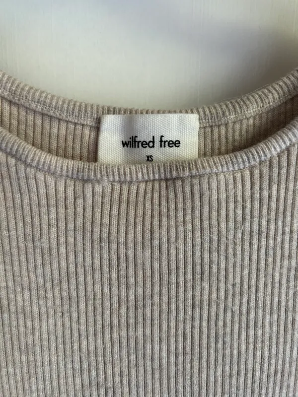 Wilfred Free Aritzia Cutout Knit Midi Dress - Image 12