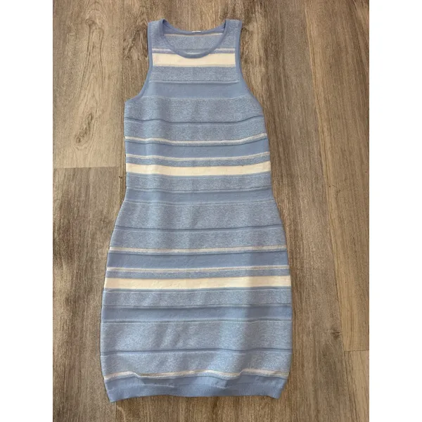 Alo Yoga Sport Play Knit Dres Blue White Size XS - Image 2