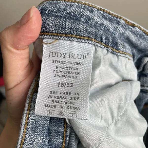 Judy Blue Size 32 Flare Mid Rise Knoxville Pin Tack Jeans - Image 6