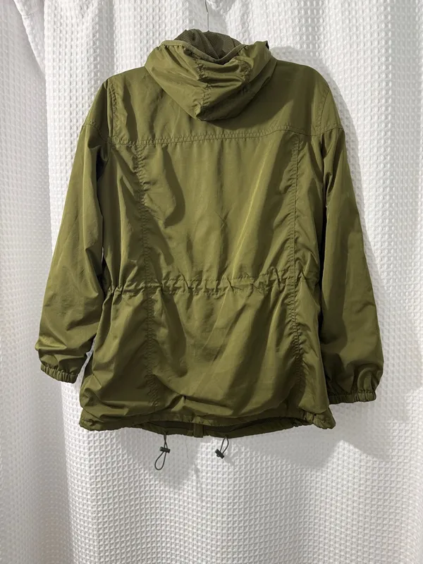 Old Navy Active Women’s Olive Green Active Hooded Jacket Size Medium - Image 4