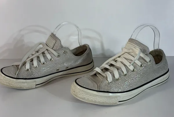 Converse All Star Chuck Taylor Womens Size 8.5 Iridescent Crackle Shoes 551592C - Image 10