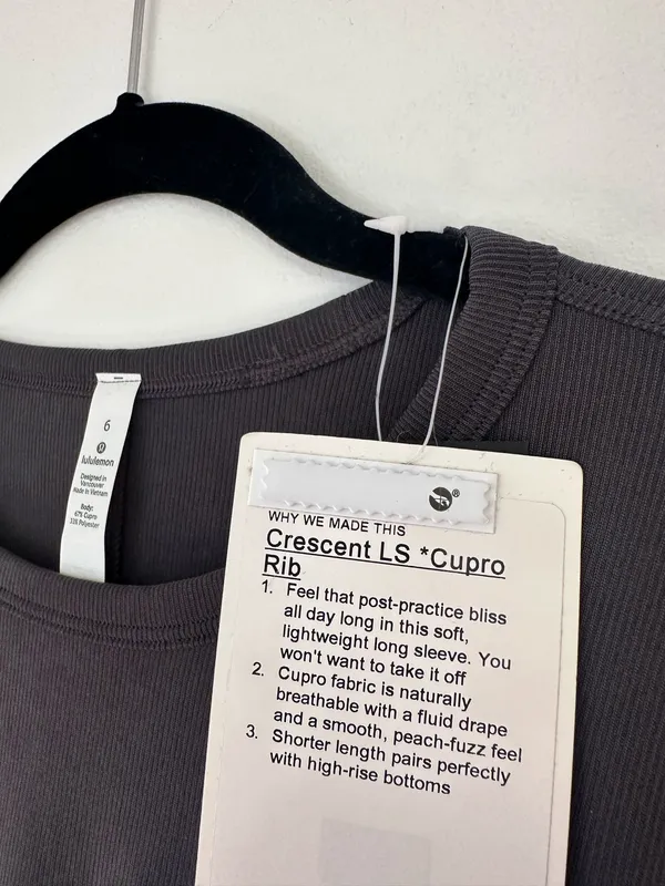 Lululemon Crescent Long Sleeve *Cupro Rib Intergalactic 6 - Image 3