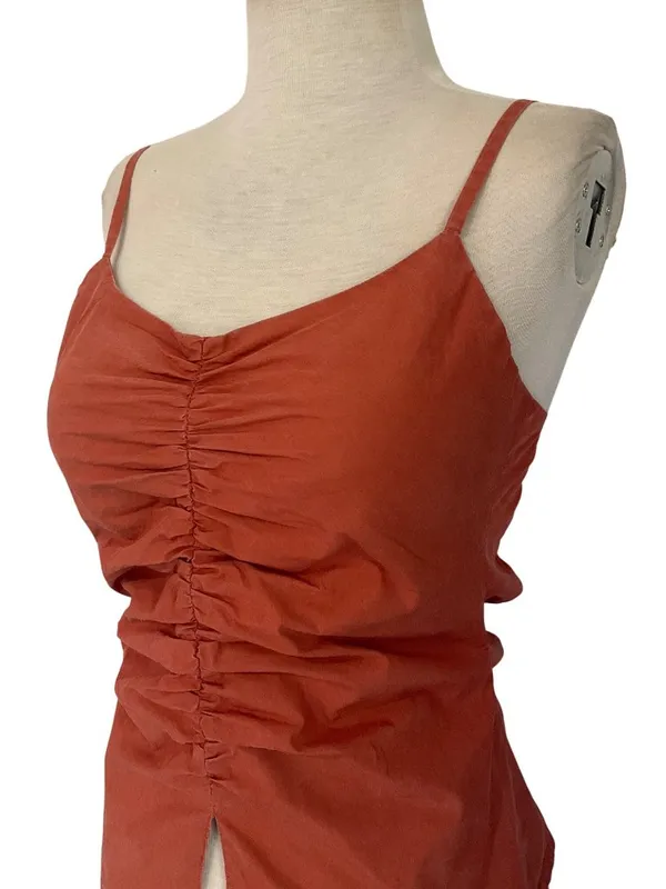 DRAE Shirred Backless Camisole in Small Womens Sleeveless Tank Top - Image 5