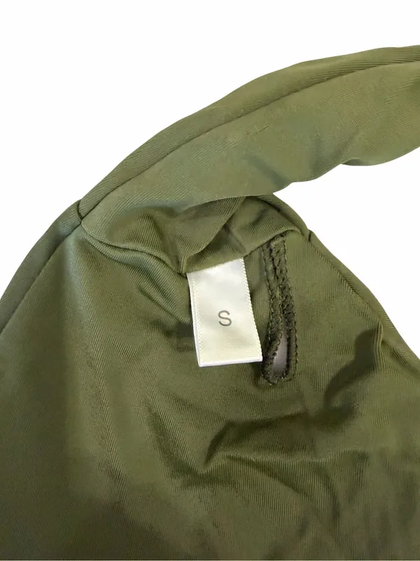 Women's Olive Green Two Piece Tiny Bikini Size Small #260250 - Image 5