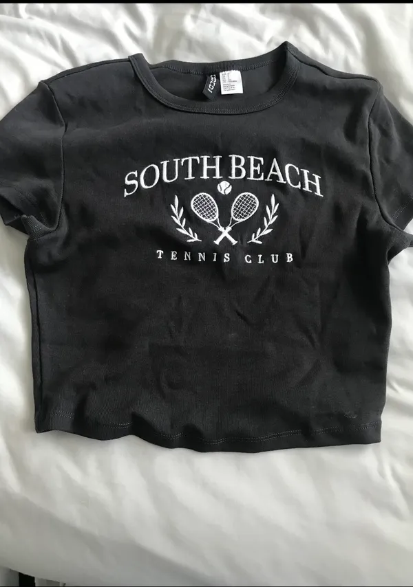 H&M South Beach Tennis Club Baby Tee - Image 2