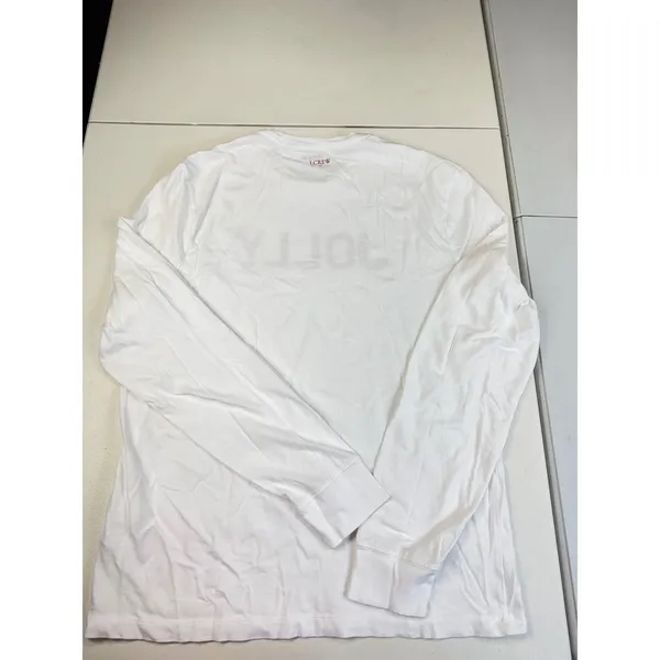 J.Crew Long Sleeve Jolly White Holiday Christmas‎ Graphic T-Shirt Top M - Image 3