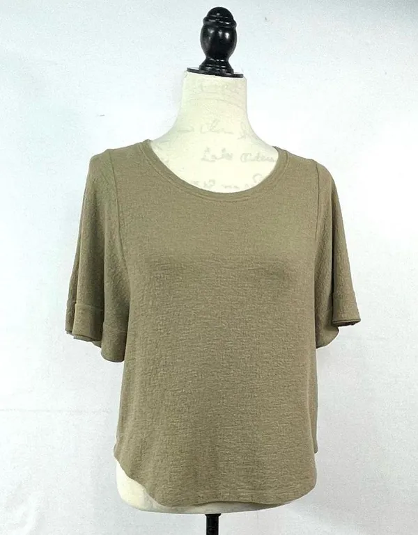 Madewell Texture & Thread Flutter-Sleeve Top Size M - Image 8