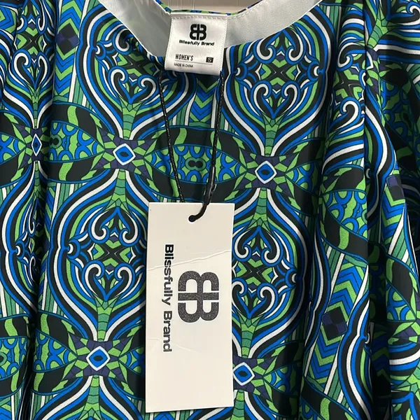 NWT Blissfully Brand Lipa Cold Shoulder Mini Dress Boho Resort‎ Summer Vacation - Image 5