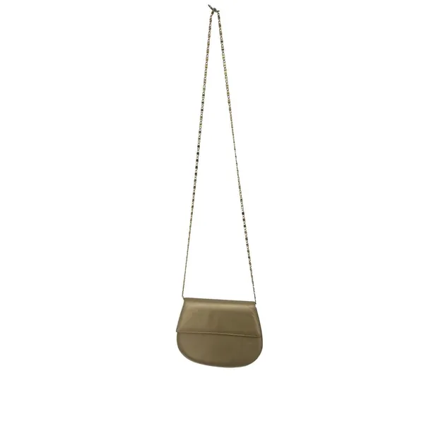 Vintage Dawli Crossbody Bag Purse Small Gold Leather Chain Strap Formal Evening‎ - Image 2