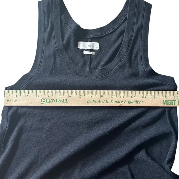 TNA Charcoal Gray Washed‎ Black Tank Top Sleeveless Trapeze Casual Summer - Image 7