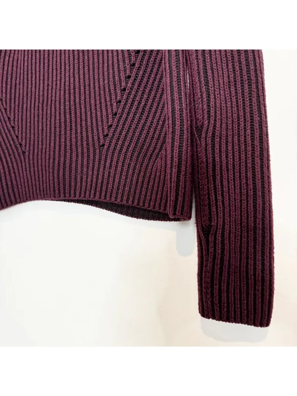 Athleta Rockland Sweater Size XXS‎ Black Auberge Rib Knit Gorpcore Cabin Slouchy - Image 4