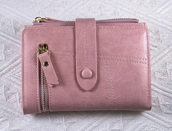 Wallet for Women,Trifold Snap Closure Wallet,Credit Card Holder Coin Purse - Image 11