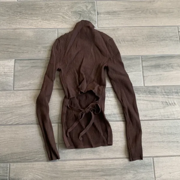 Babaton brown ribbed top - Image 4