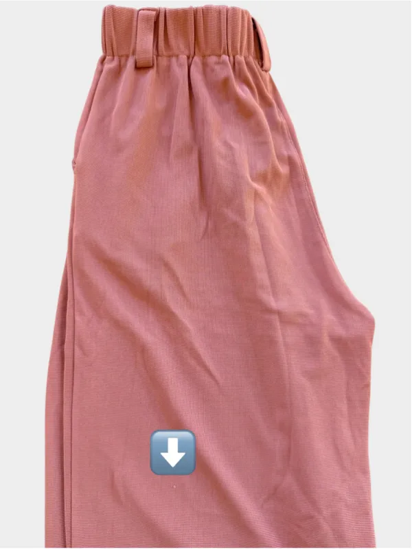 Size S (Tall) Halara High Waisted Plicated Side Pocket Wide Leg Pants Rose Tan - Image 5