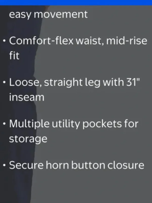 Lee® Women's Plus Ultra Lux Comfort Flex-To-Go Utility Pant Mood Indigo, 24W NWT - Image 12