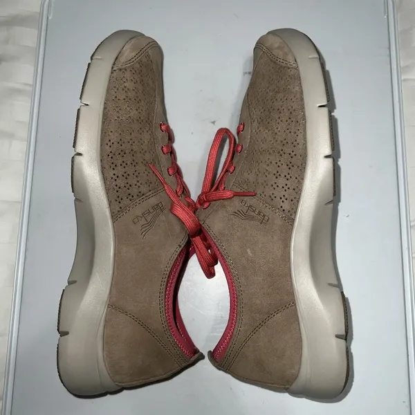 Dansko Elise Tan Suede Lace-up Comfort Walking Shoe Women's Size 42 US‎ 11.5-12 - Image 5