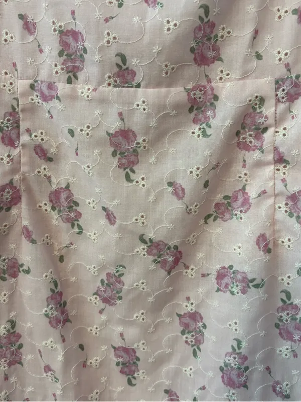 Princess Polly light pink floral eyelet sleeveless ruffle strap sundress size 6 - Image 8
