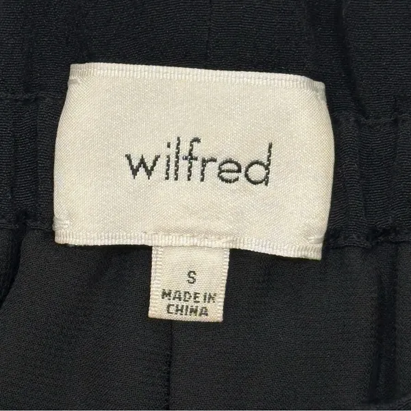 Wilfred Montrouge Shorts Crepe Paperbag Tie Waist Black Small Minimal Beachy - Image 9