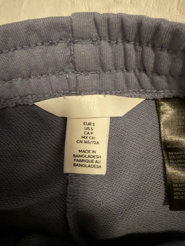 H&M blue sweatshorts - Image 2