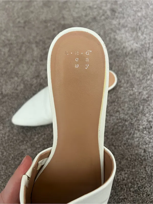 a new day White Pointed Toe Slip-On Mules - Image 2