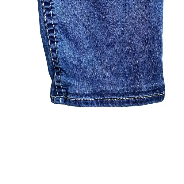 BKE Harper Jeans Womens 31x31.5‎ Blue Denim Distressed Casual straight 31R flaw - Image 9