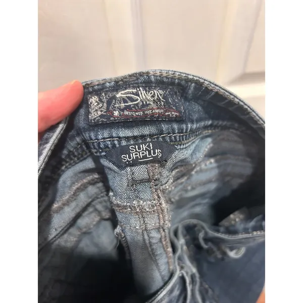 Silver Jeans Co Suki Surplus Mid Rise Curvy Bootcut Jeans Dark Wash W29 L30 - Image 8