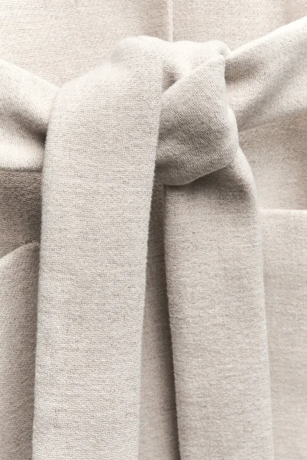 ZARA coat belted trench wool classic casual jacket overcoat - Image 7
