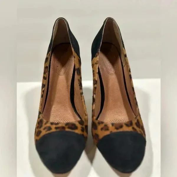 Corso Como NEW!-Leopard cow hair, suede heel pumps size 8 - Image 5