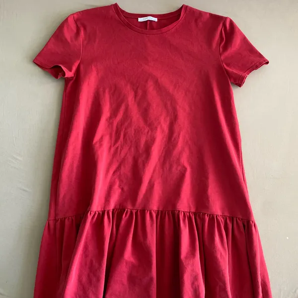 Zara Short Sleeve Peplum Shift Dress - Image 3