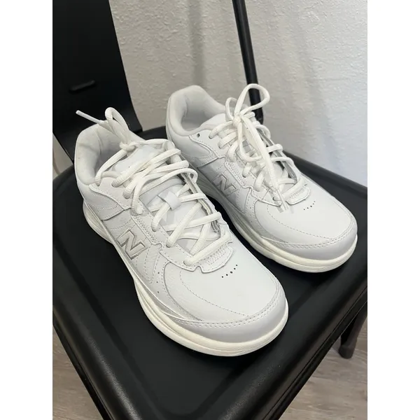 New Balance 577v1 White Sneakers Size 6.5 - Image 4
