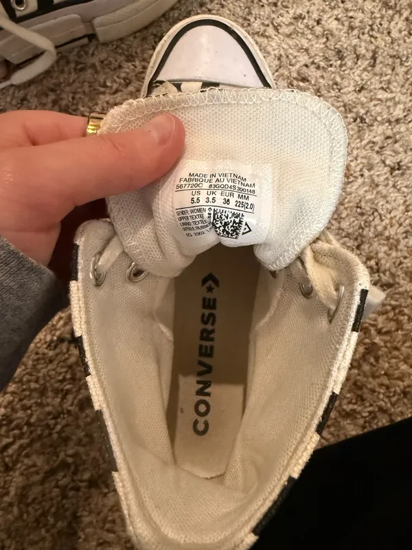 Converse High-Top Zebra Print - Image 4