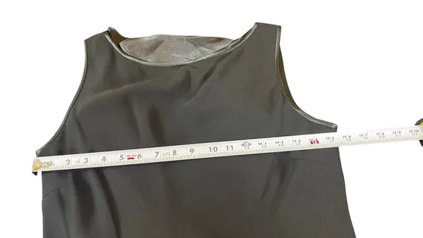 Liz Claiborne VTG Liz Taylor Black Sleeveless Midi Dress 10 Cowl Drape Back Cocktail Formal - Image 9