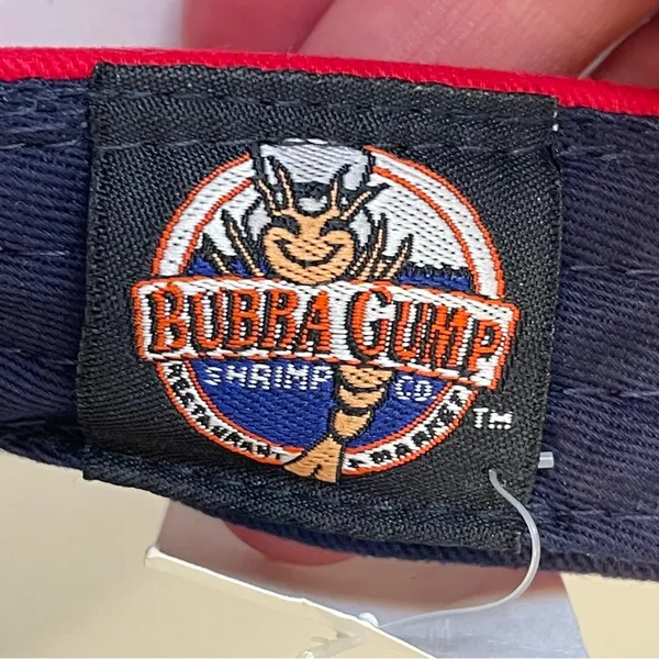 Bubba Gump Shrimp‎ Co. NWT Vintage Red, White & Navy Visor - Image 4