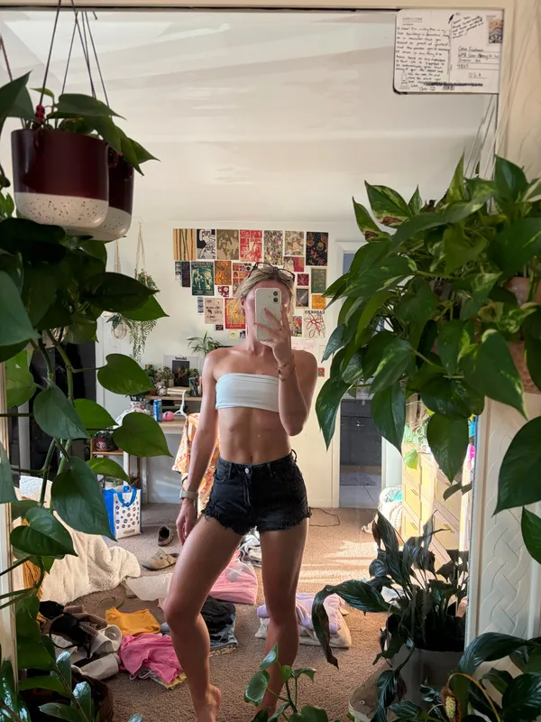 Pacsun black jean shorts - Image 2