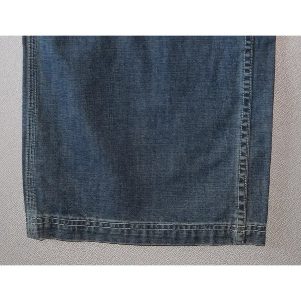 Polo Jeans Co Ralph Lauren Carpenter Pants Womens 6 Blue NEW Wide Leg Utility - Image 6