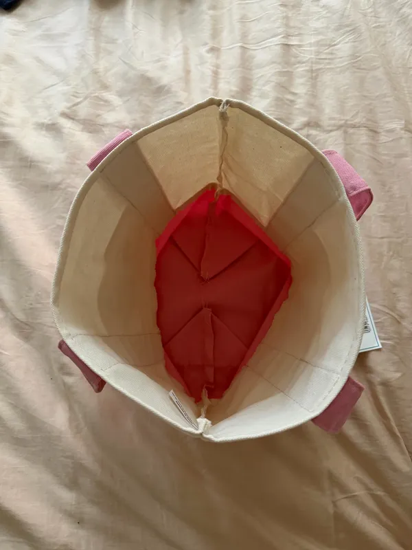 Mini Trader Joe’s pink pastel tote - Image 4