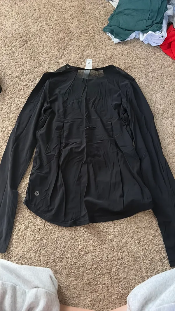 Lululemon Long Sleeve Sculpt 0 Black - Image 4