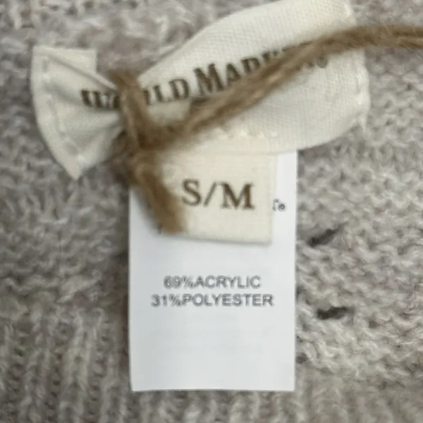 World Market Crew Neck Balloon Sleeve Knit Sweater Women's Size S/M Boho Peasant - Image 8