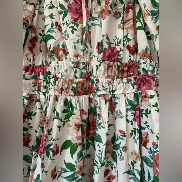 Anthropologie The Somerset Maxi Dress: Puff Sleeve Edition Sz small nwt - Image 4