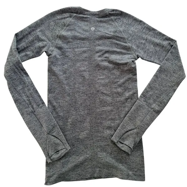 Lululemon Swiftly Tech Long-Sleeve Shirt 2.0 Black Brave Green Olive Camo Size 4 - Image 6