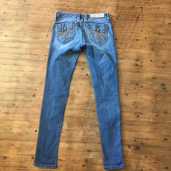 Rock Revival Calli skinny western bling cowboycore jeans - Image 4