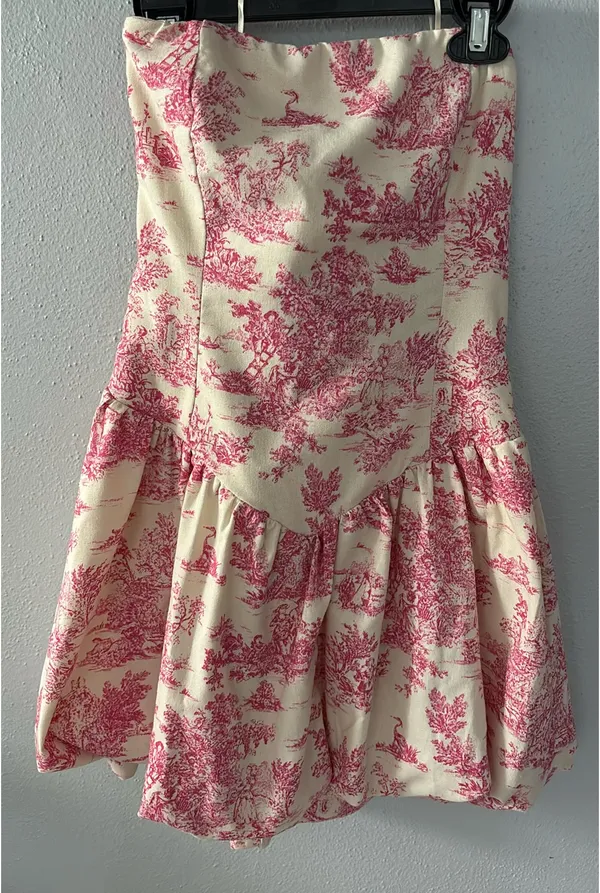 Tic toc Pink and white mini dress - Image 2