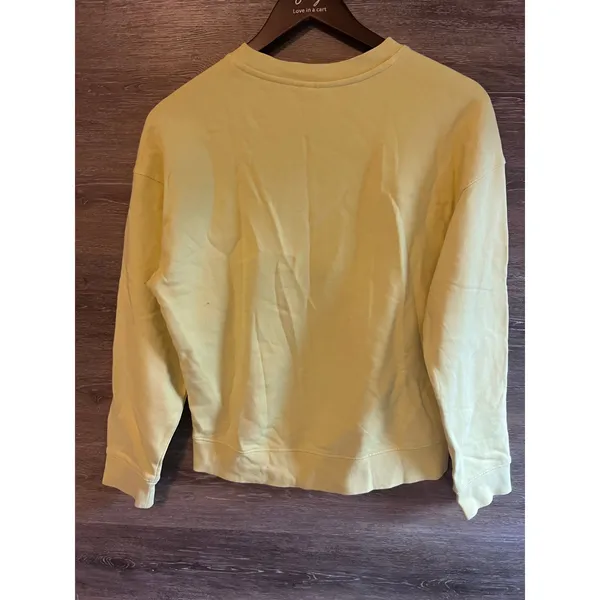 & other Stories pullover yellow Sz Small embroidered sweater women - Image 12
