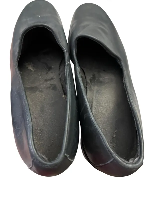 Nine West Darwin Loafer Pumps Low Block Heel Navy Black 6M - Image 2